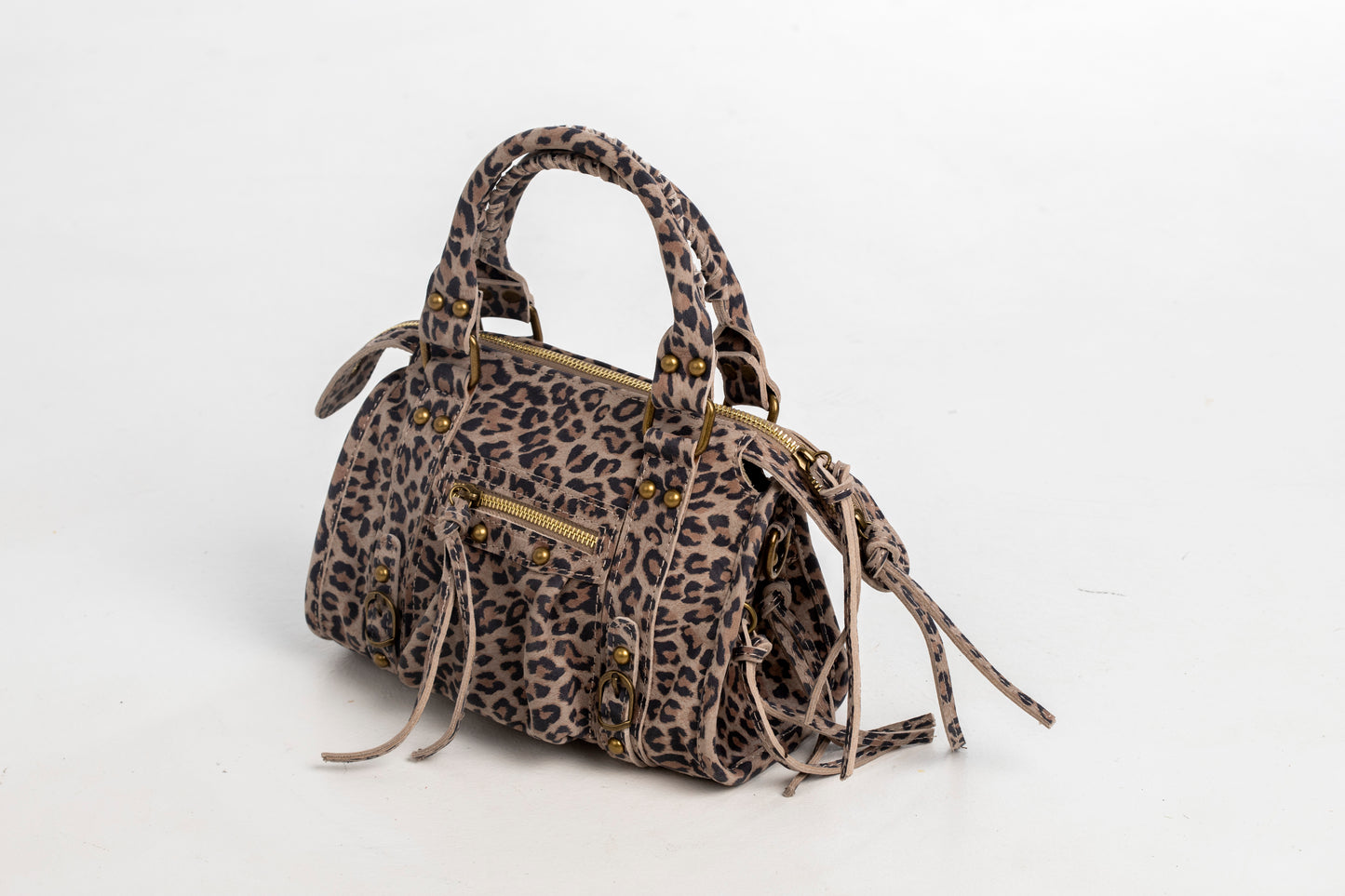 Bolso Piel City Leopardo