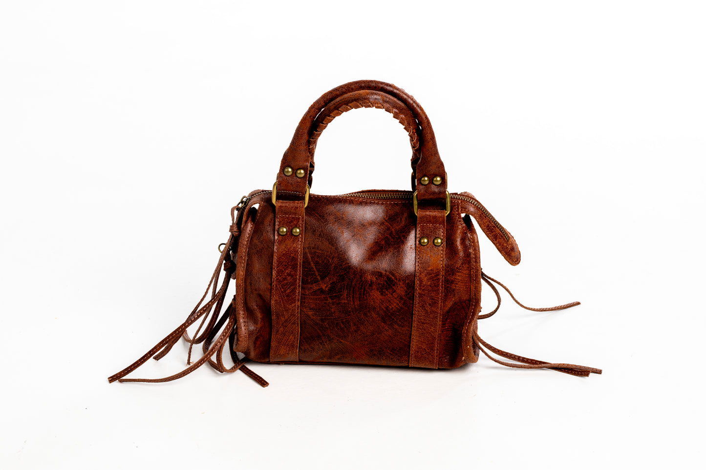 Bolso Piel City Marrón Roble