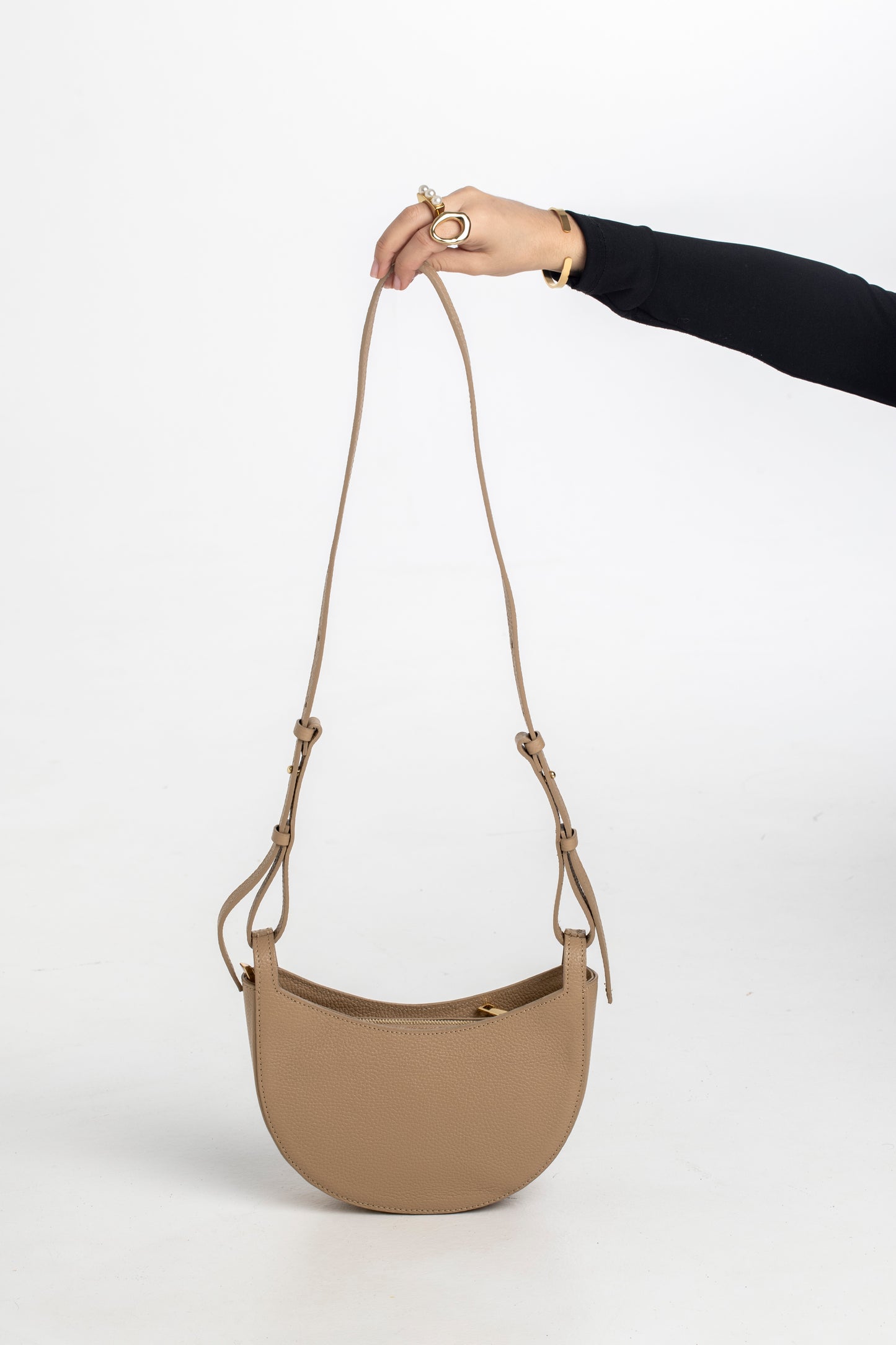 Bolso Medialuna Beig