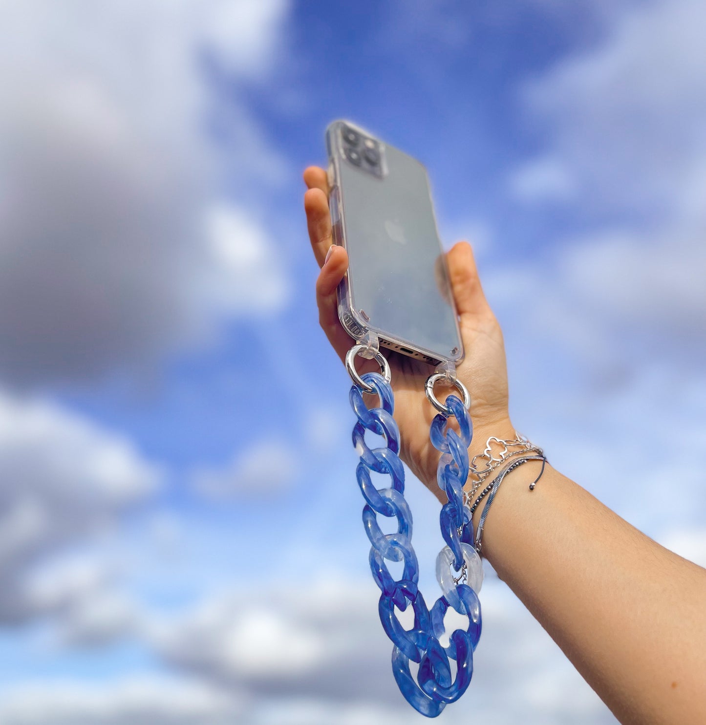 Eslabones Azul Cielo