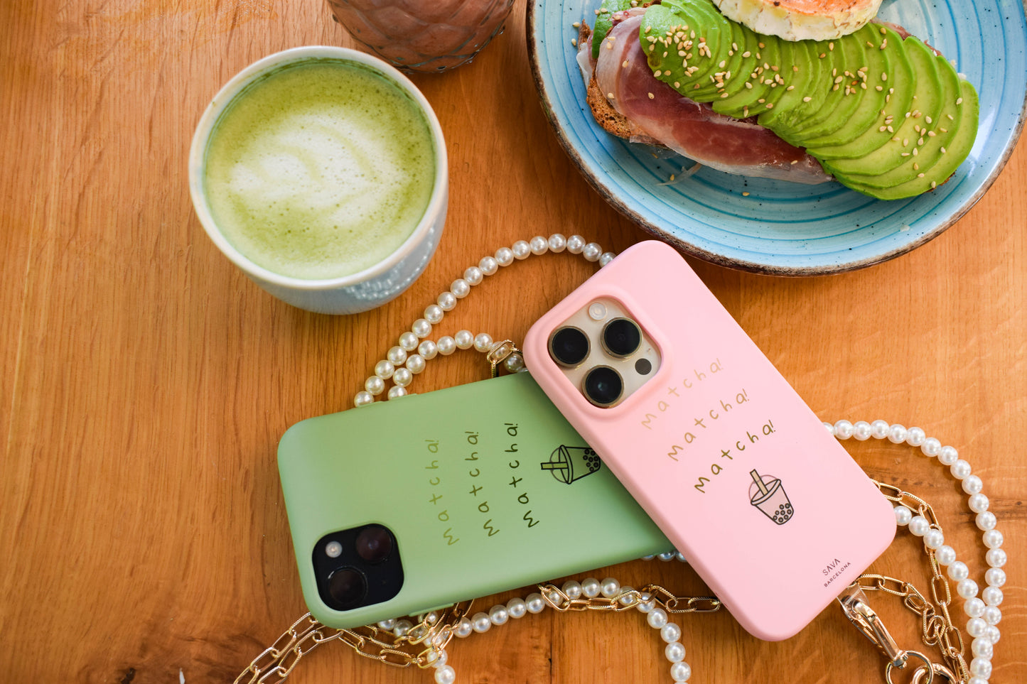 Funda de móvil Matcha Rosa