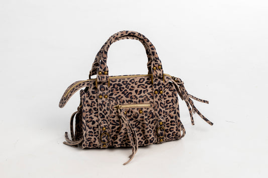 Bolso Piel City Leopardo