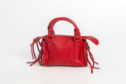 Bolso Piel City Rojo Mate