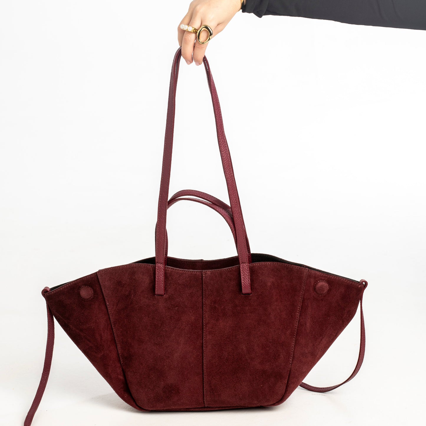 Bolso Tote Ante Granate