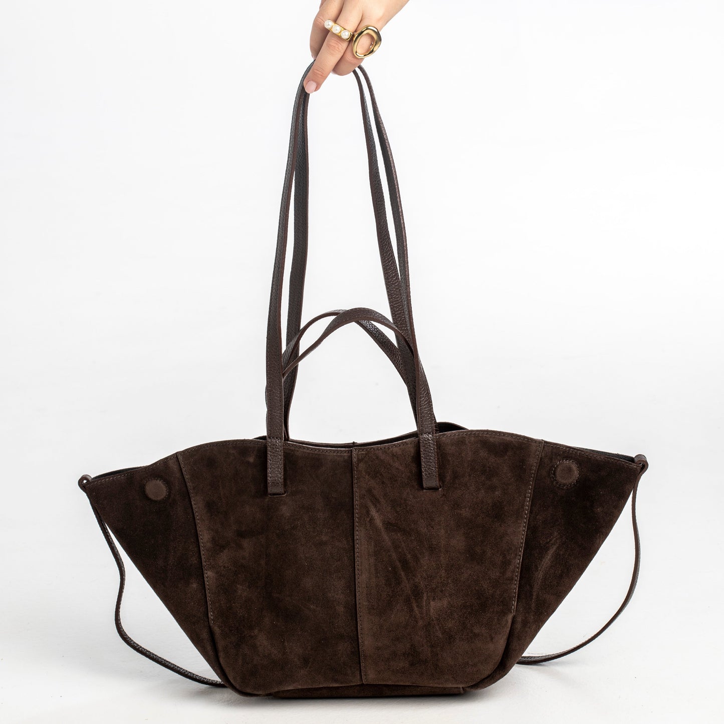 Bolso Tote Ante Marrón