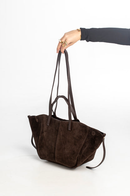 Bolso Tote Ante Marrón