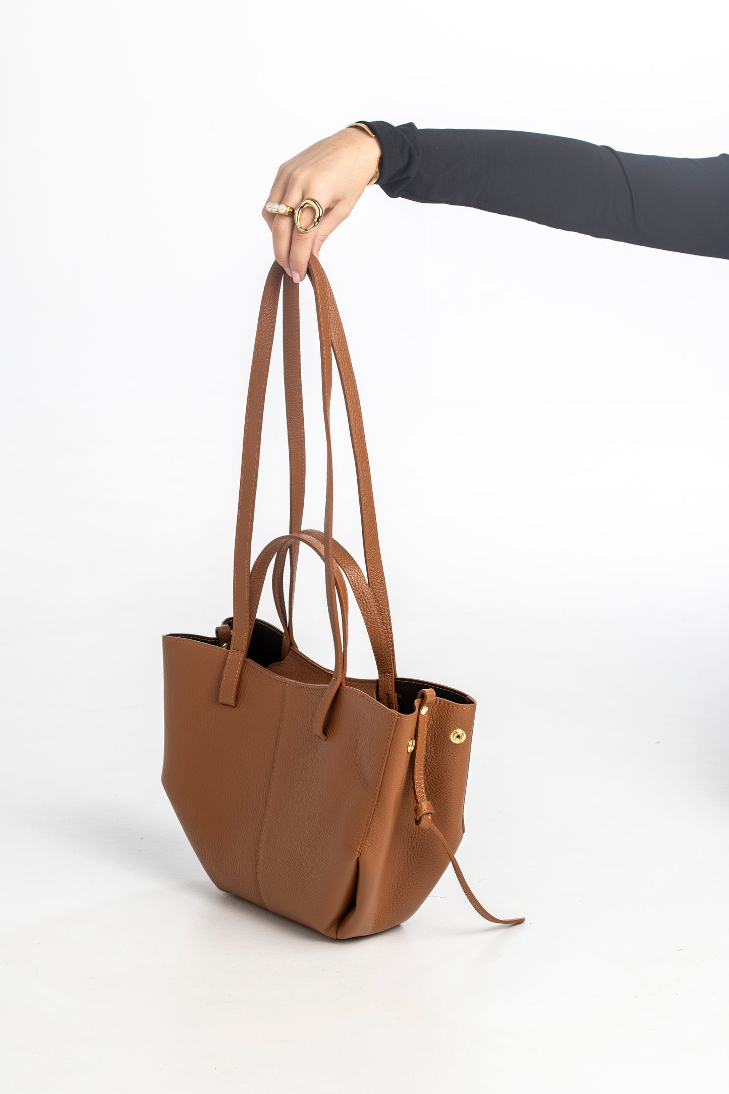 Bolso Tote Piel Taupe