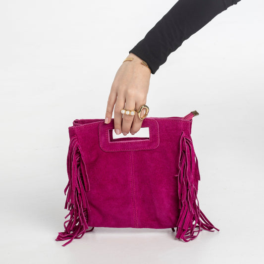 Bolso Flecos Rosa