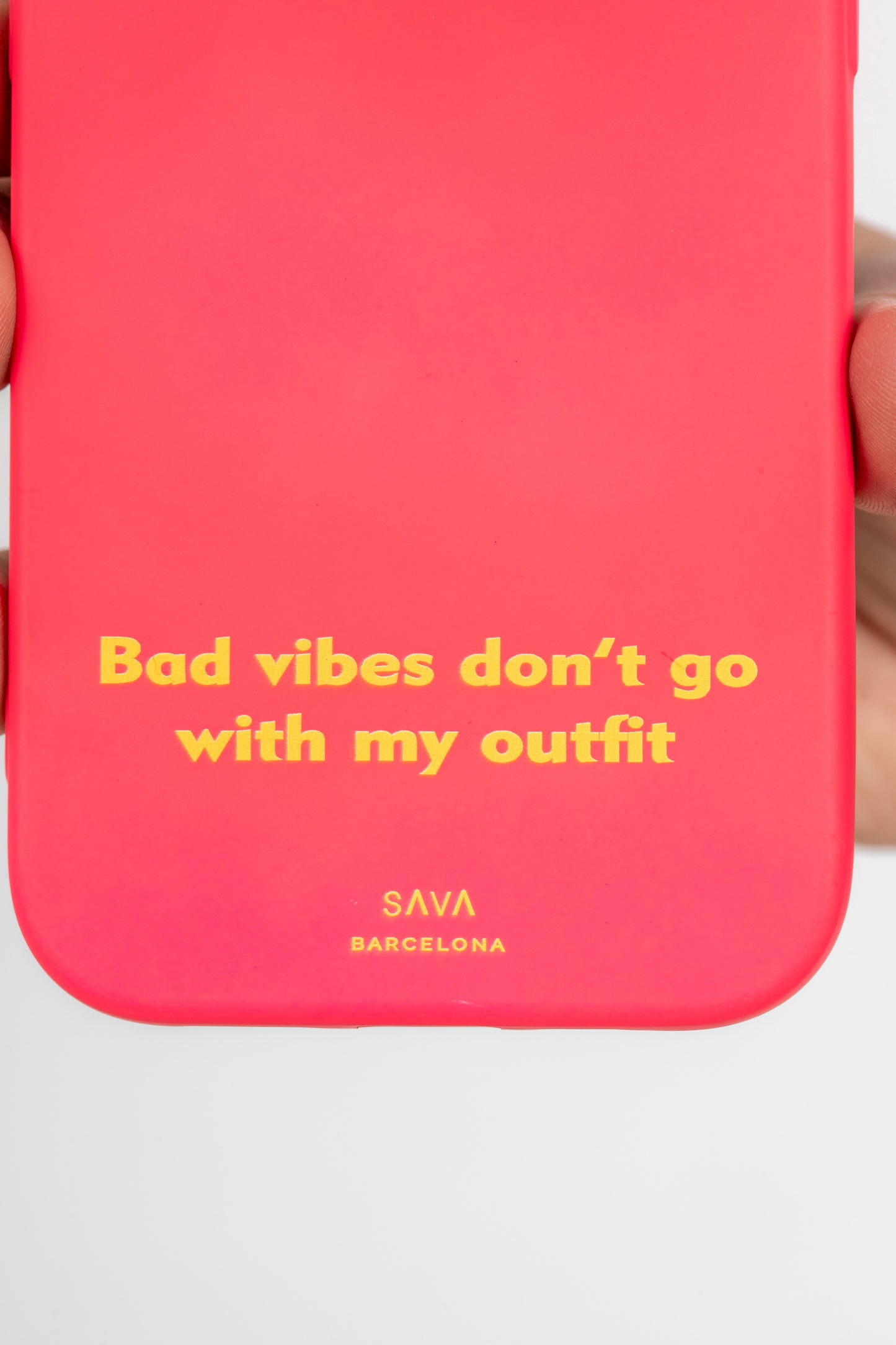 Funda de móvil "Bad Vibes Don't Go"