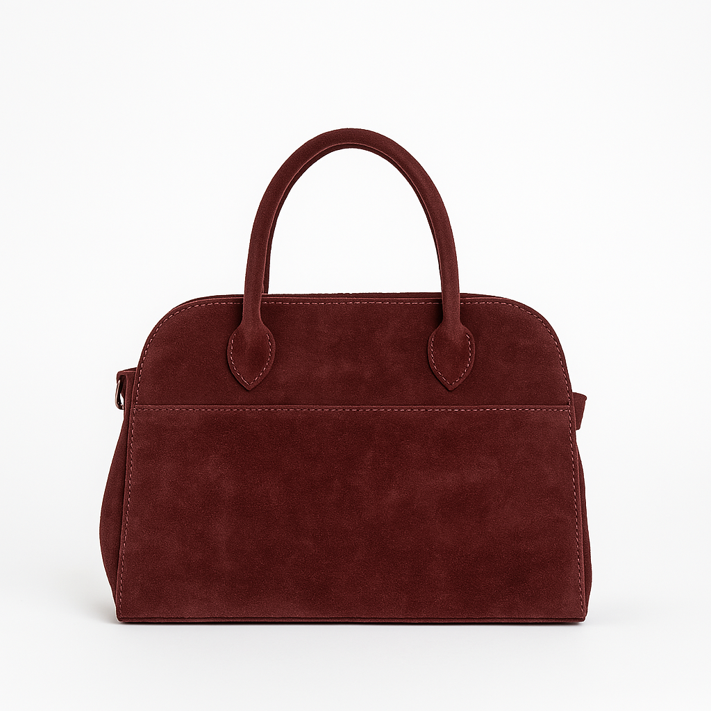 Bolso Shopper Ante Granate