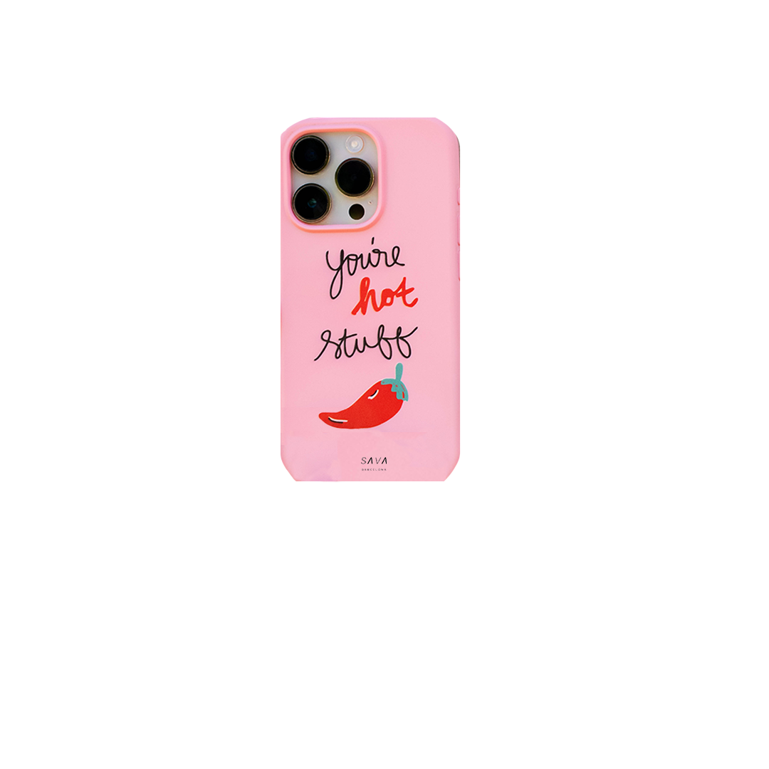 Funda de móvil Rosa "You're Hot Stuff"