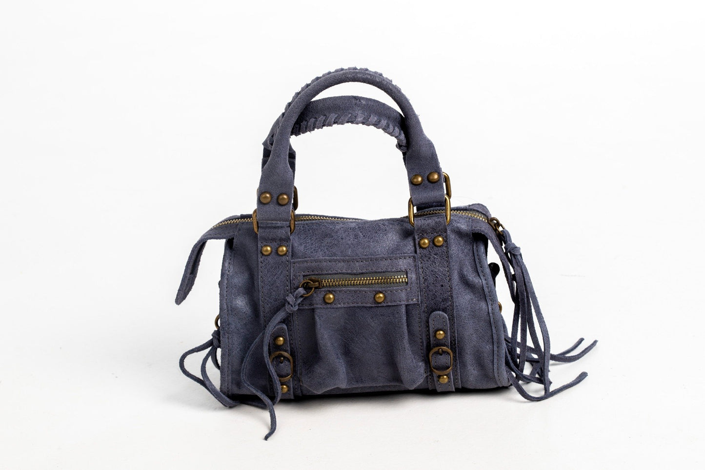 Bolso Piel City Azul Pizarra